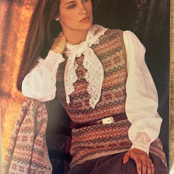 Ralph Lauren Vintage Women’s Fair Isle Sweater Vest - Picture 4 of 4